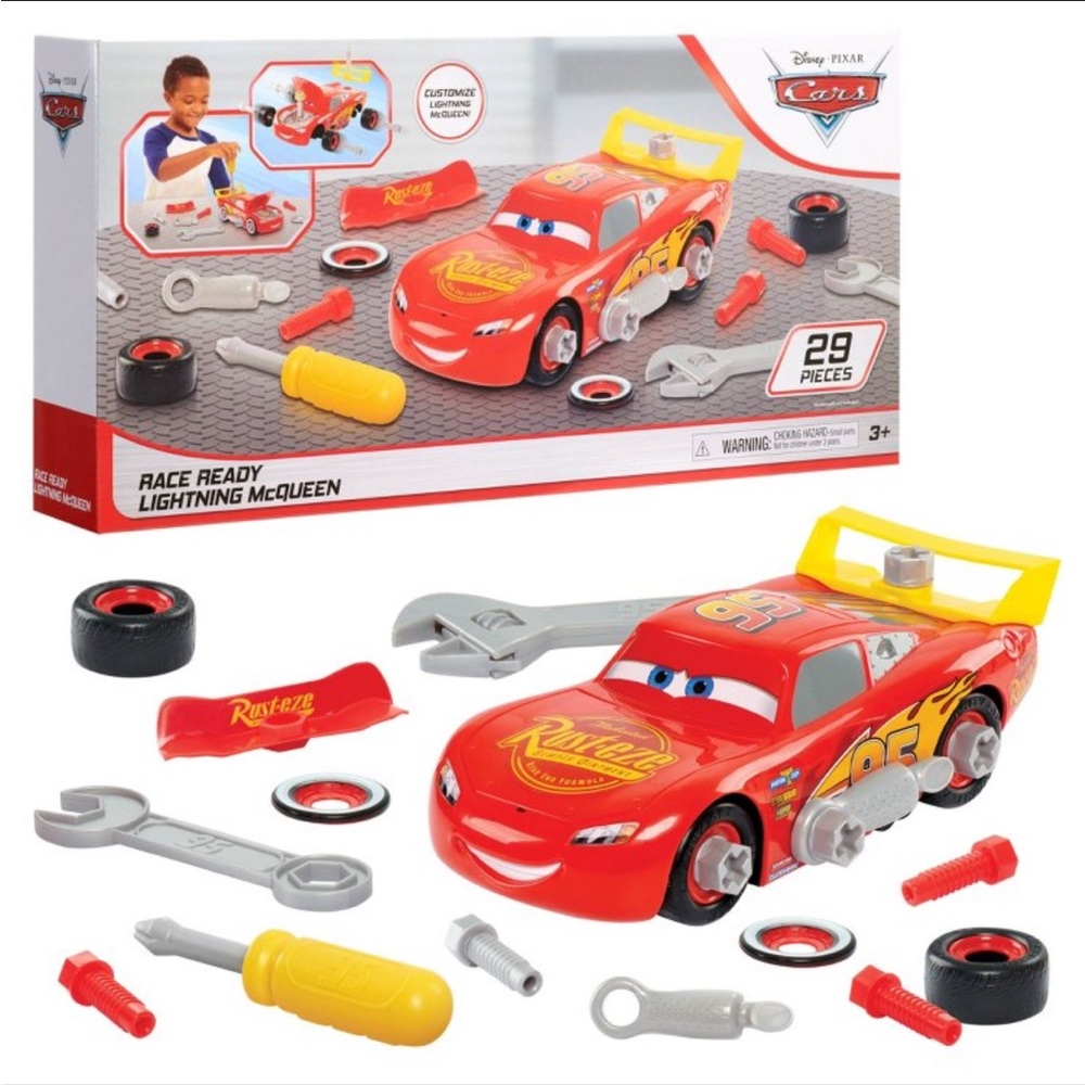 Disney Cars Lightning McQueen Buildable Toy Set